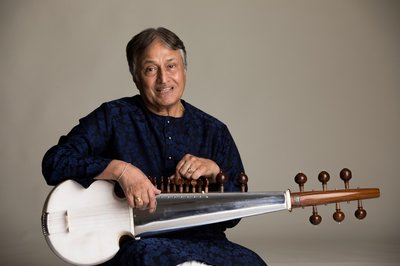 This is a picture of Amjad Ali Khan