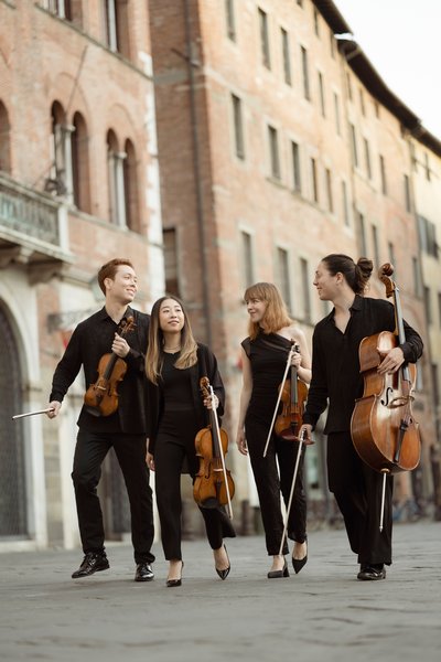 This is a picture of Leonkoro Quartet, winner of the 2022 Competition